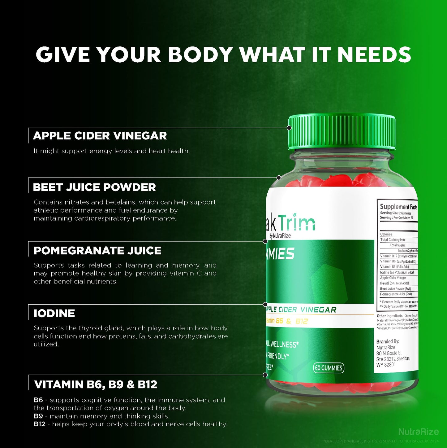 (2 Pack) PeakTrim Keto Gummies, Official PeakTrim Keto ACV Gummies, All Natural Keto Gummy, Apple Cider Vinegar 1000MG, Maximum Strength Weight Loss Supplement to Support Fitness, Review (120 Gummies)