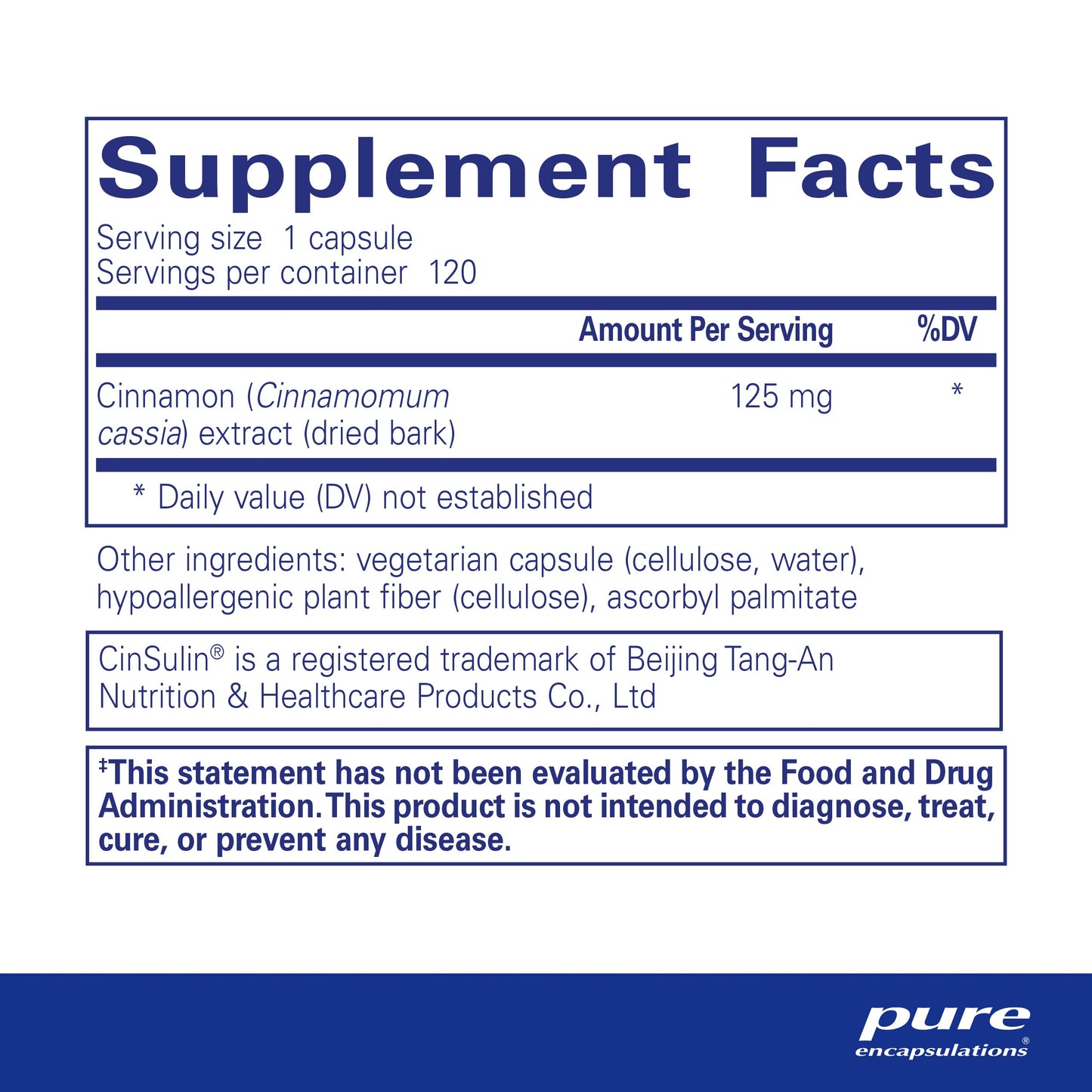 Pure Encapsulations Cinnamon WS | Patented Water-Soluble Extract for Healthy Carbohydrate Metabolism | 120 Capsules