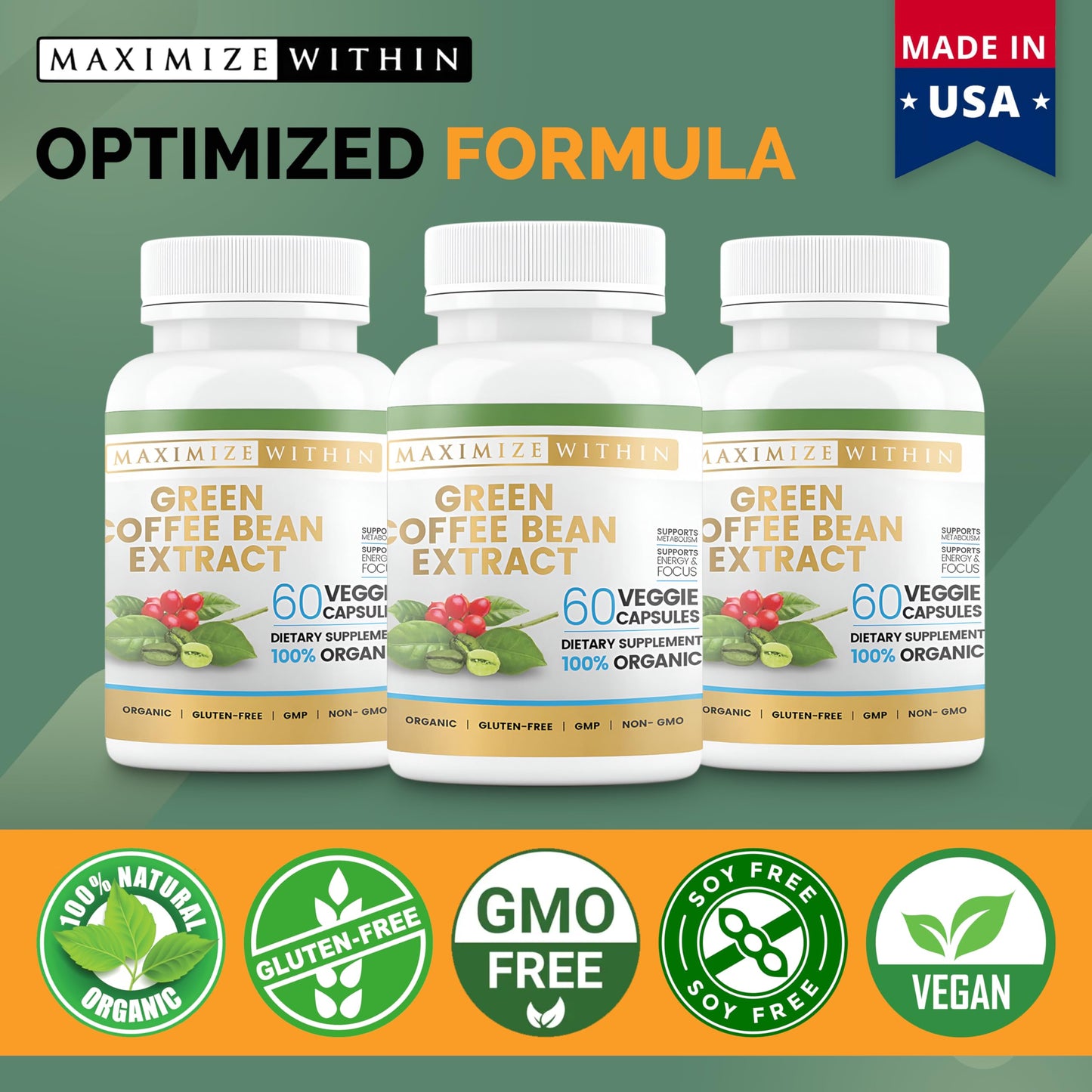 Maximize Within Green Coffee Bean Extract, 60 ct