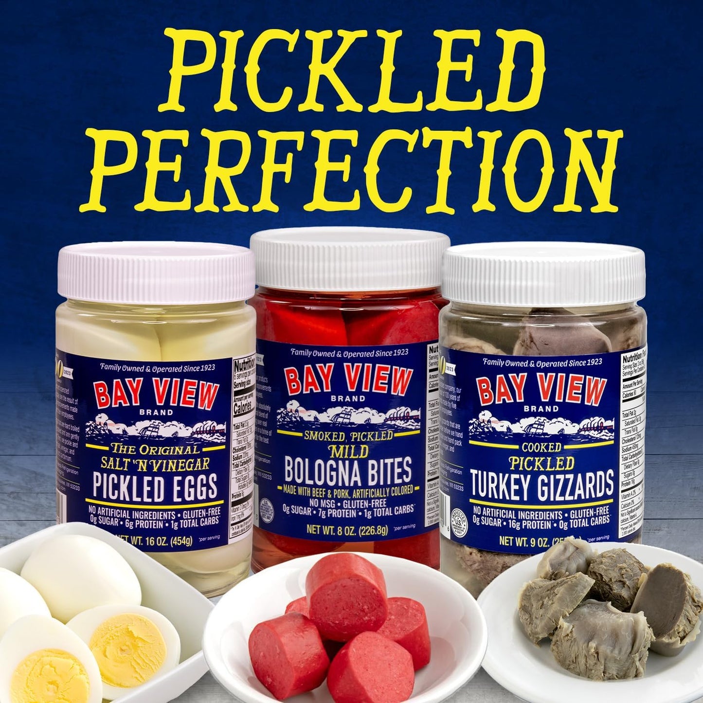 Bay View Brand Pickled Smoked Polish Sausage Bar Tavern Food Red Hot