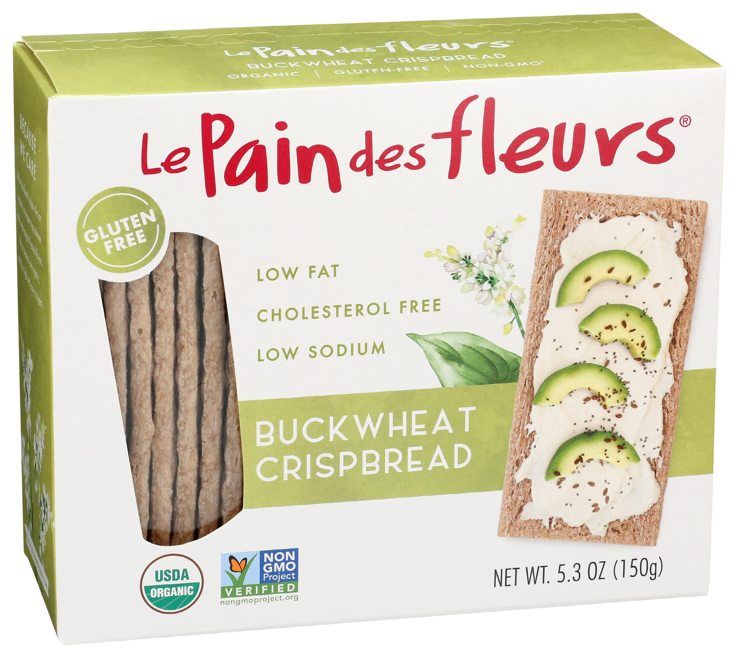 Le Pain des Fleurs Crispbread Buckwheat 53 ounce
