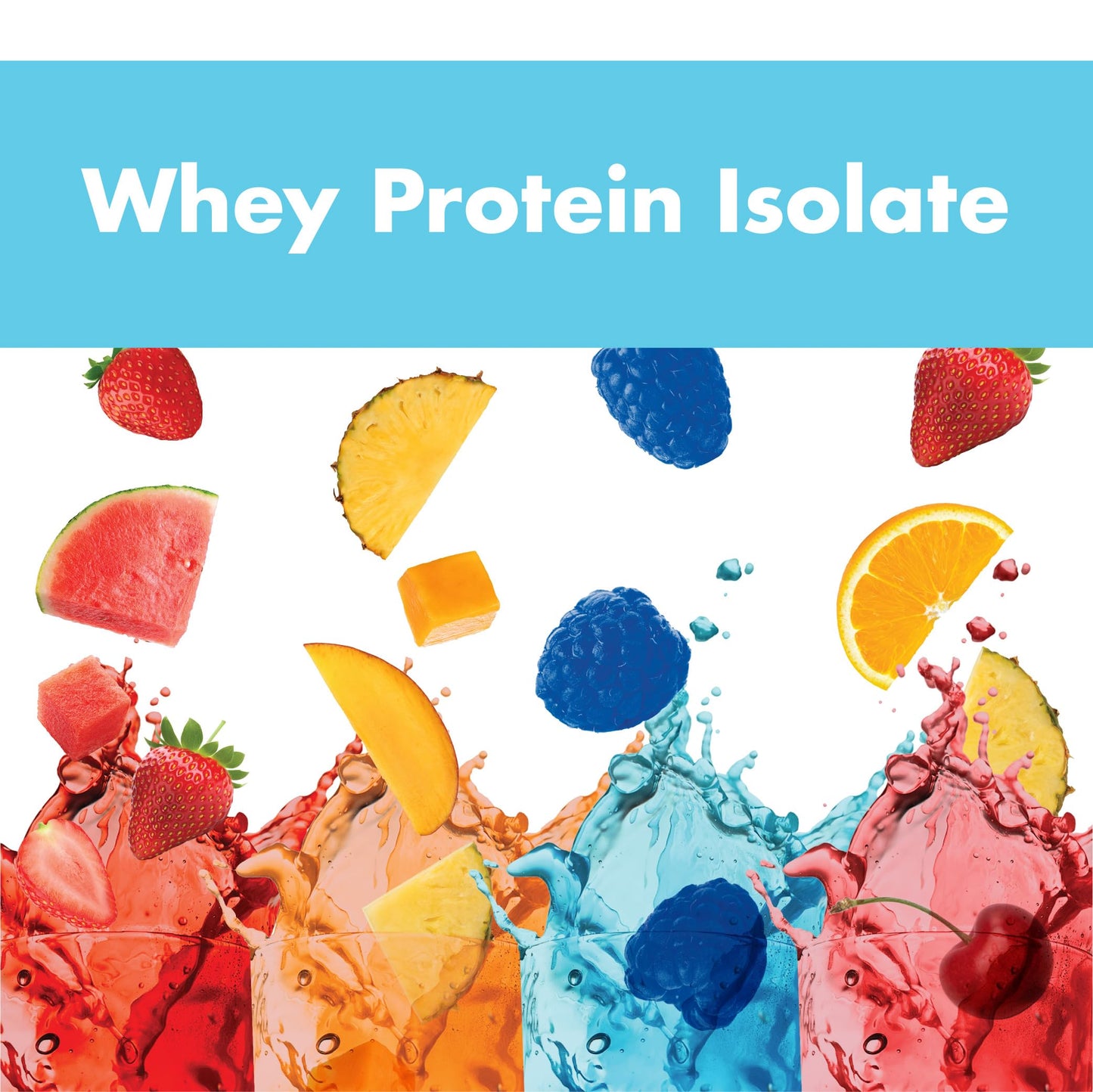 NutraOne Clear Whey Protein Powder Drink Mix, Naturally Flavored, Clear Protein Drink, 20g of Protein, Zero Sugar (Pineapple Mango - 30 Servings)