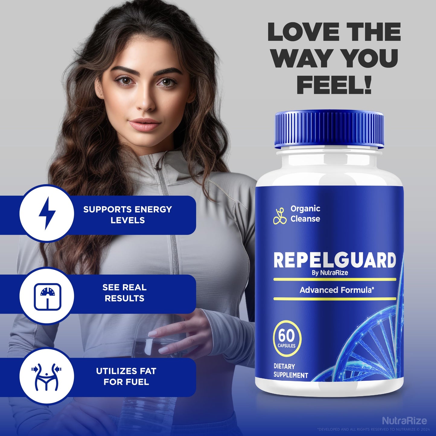 (2 Pack) RepelGuard Capsules, Organic Cleanse and Weight Loss Supplement, All-Natural Detox Formula, Keto Support Pills for Overall Health and Fitness, Repel Guard Review (120 Capsules)