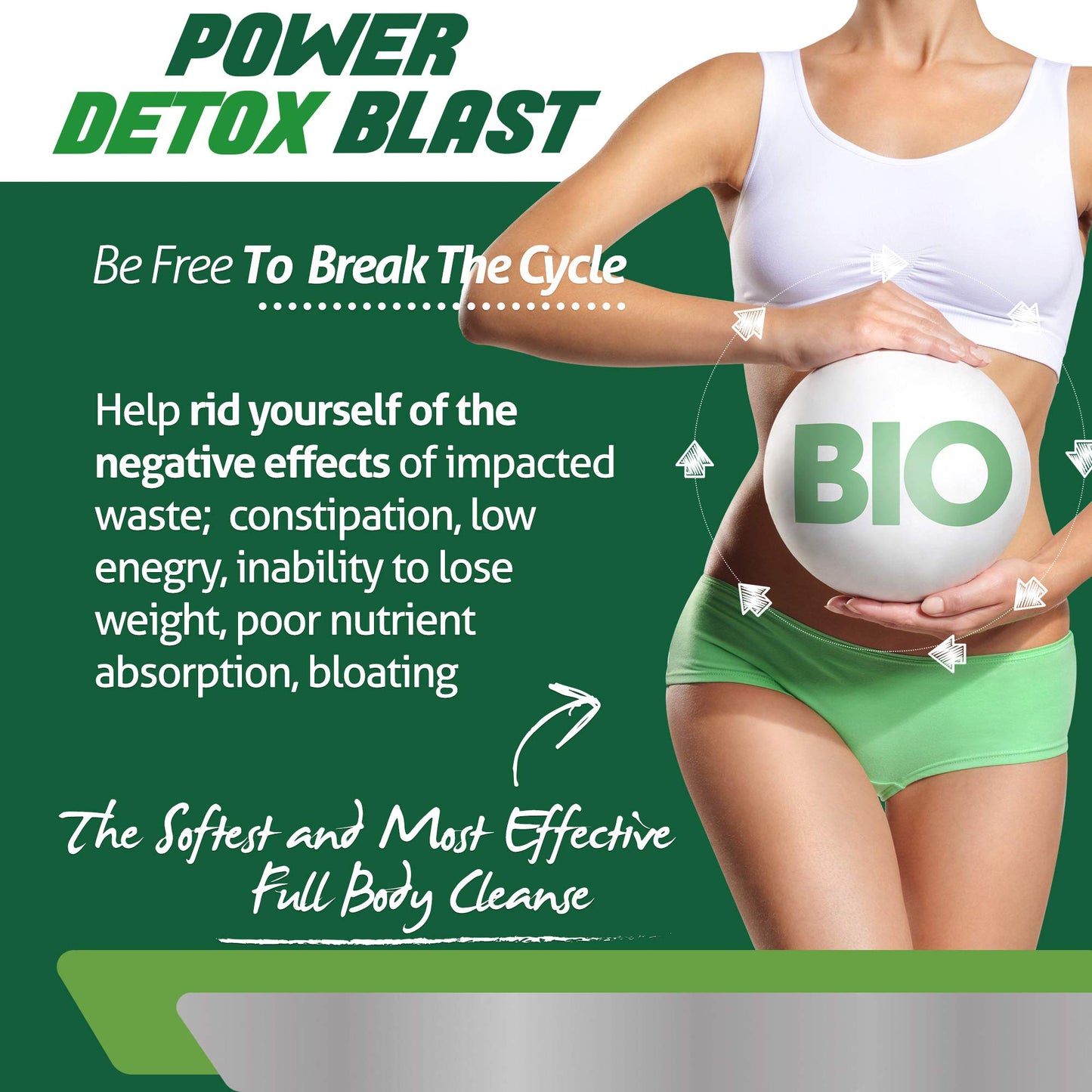 Power Detox Blast- Internal Cleansing Complex-Flush Toxins