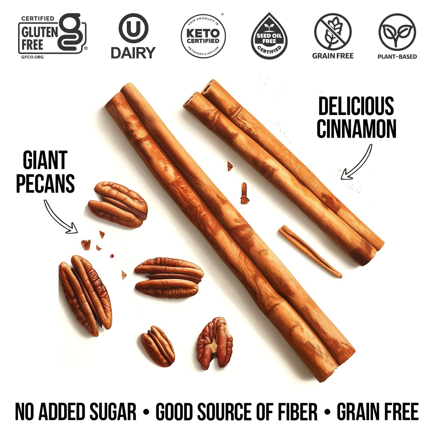 TGB Variety Granola Bites No Added Sugar High Fiber Gluten Free Keto Friendly 085oz Cereal Bag Pack of 18