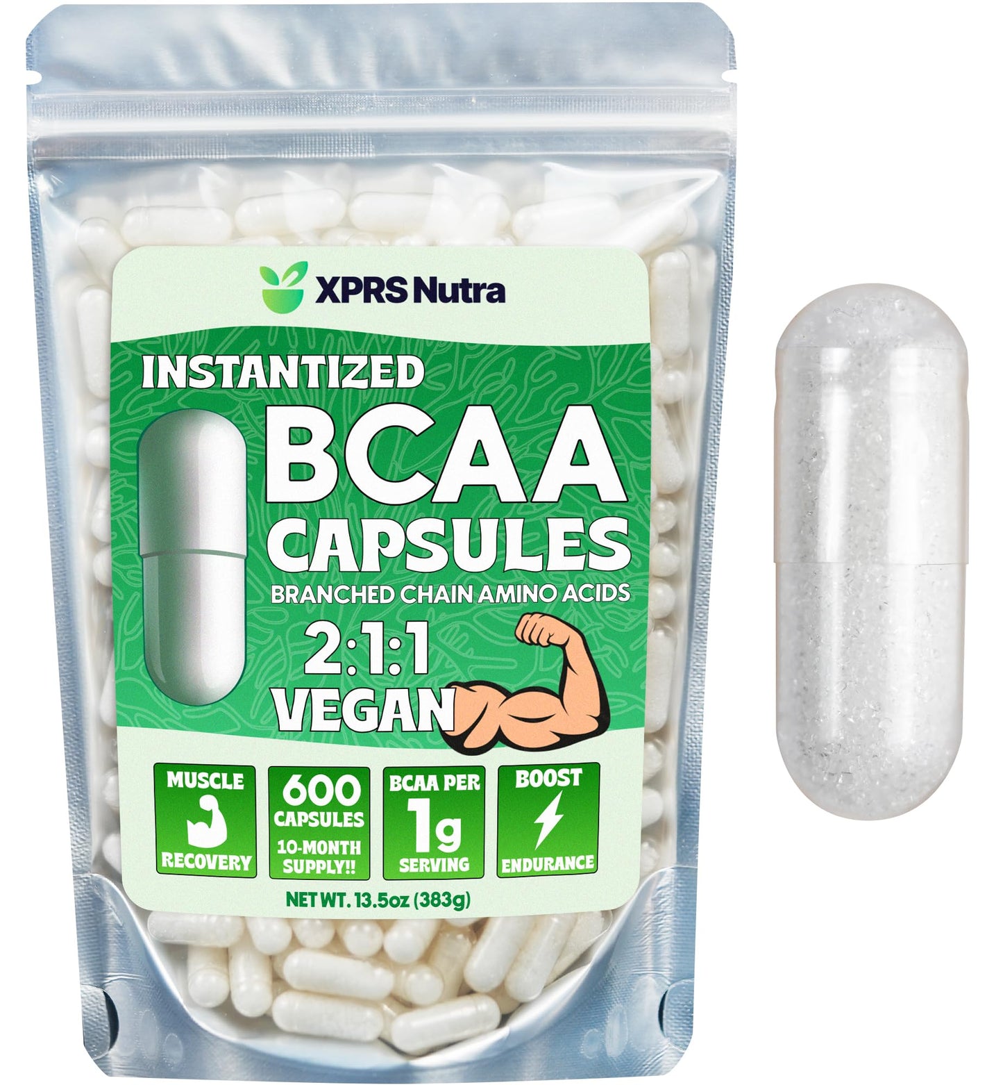 BCAA Amino Acids Capsules - Premium BCAAS Amino Acids Supplement - BCAA Pills - BCAAS Amino Acids Capsules - Branched Chain Amino Acids Nutritional Supplements - BCAA Capsules Nutrition 6 Month Supply