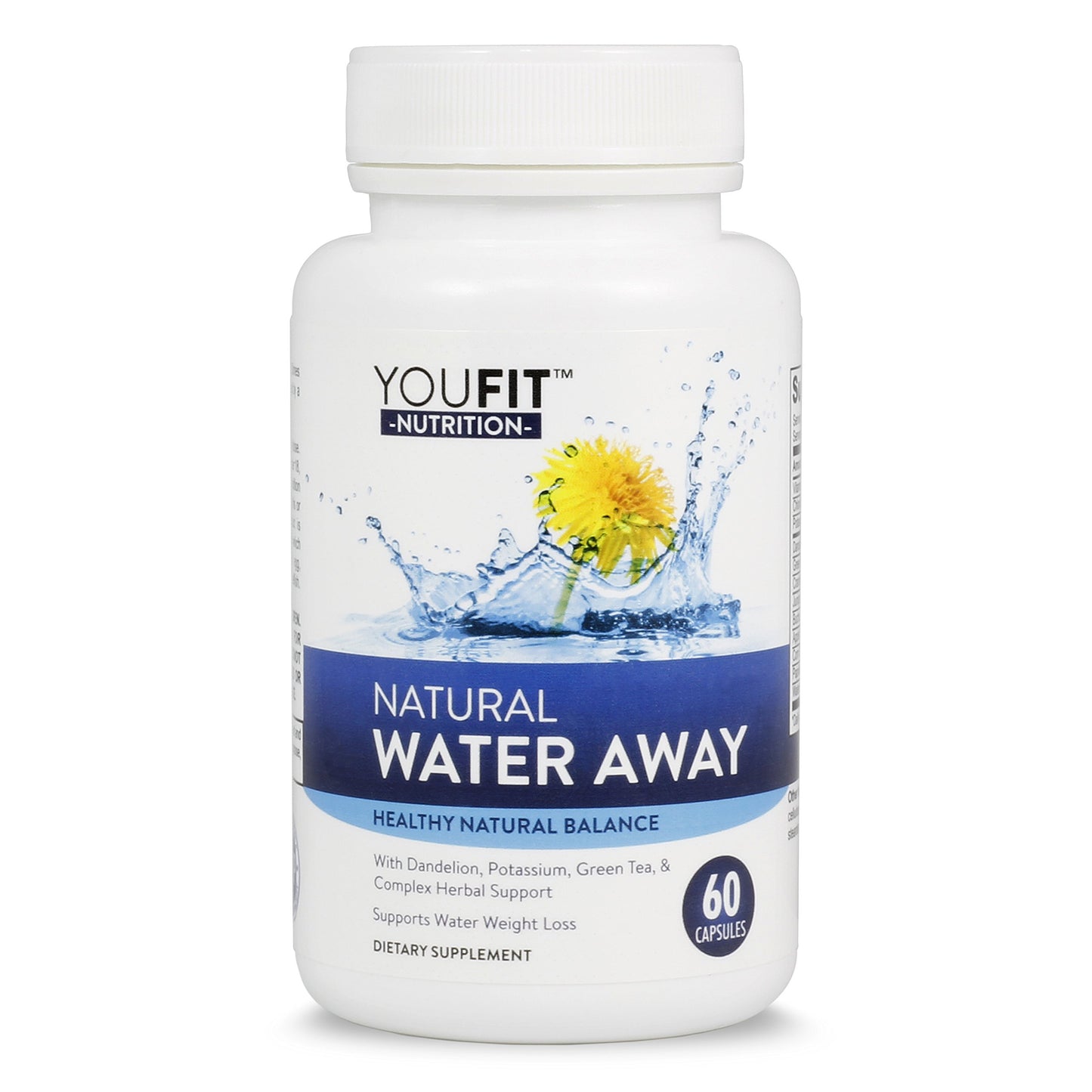 Water Pills for Fluid Balance Support - Herbal Supplement for Bloating, Natural Diuretics for Water Retention and Edema Relief in Legs and Feet - Maximum Strength Formula 60 Capsules