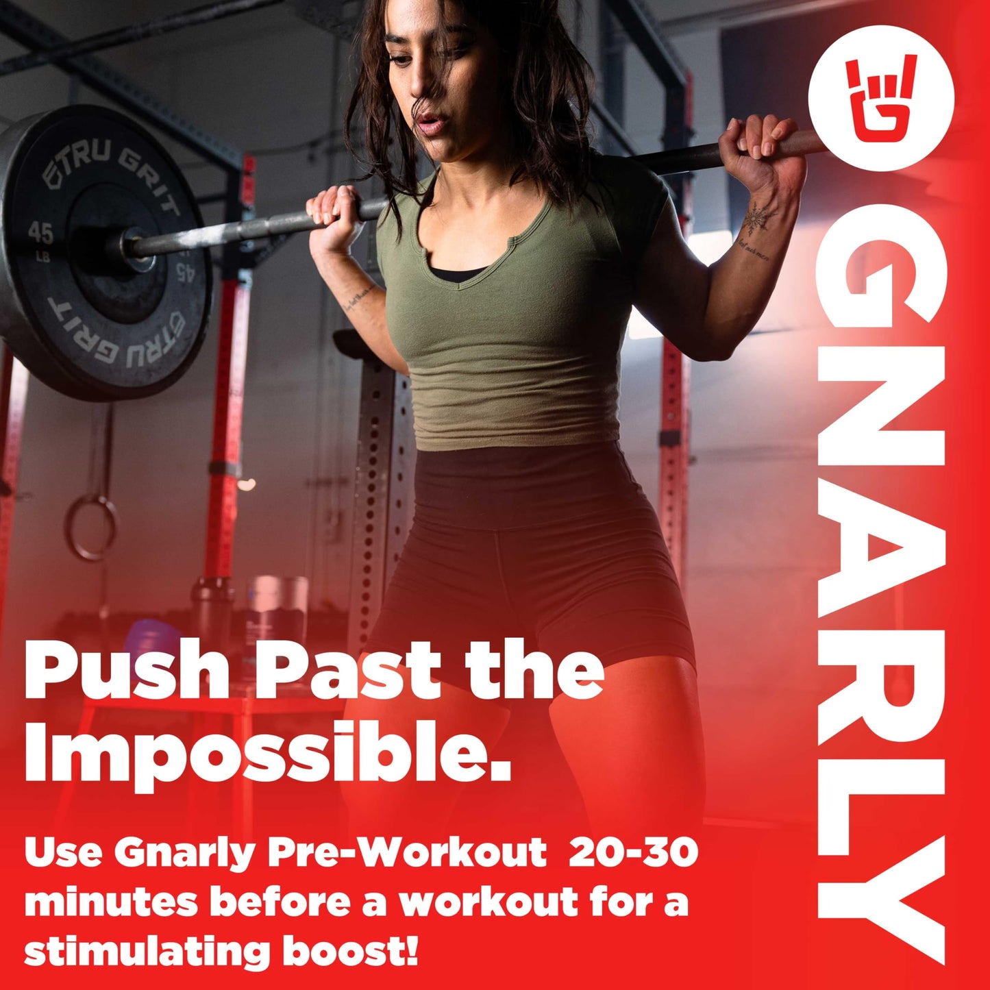 Gnarly Nutrition Natural Pre-Workout Powder, Strawberry Lemonade - NSF Sport Certified, Endurance & Recovery - Vegan Pre-Workout, Sports Nutrition - Strawberry Lemonade with Caffeine, 14.82 oz