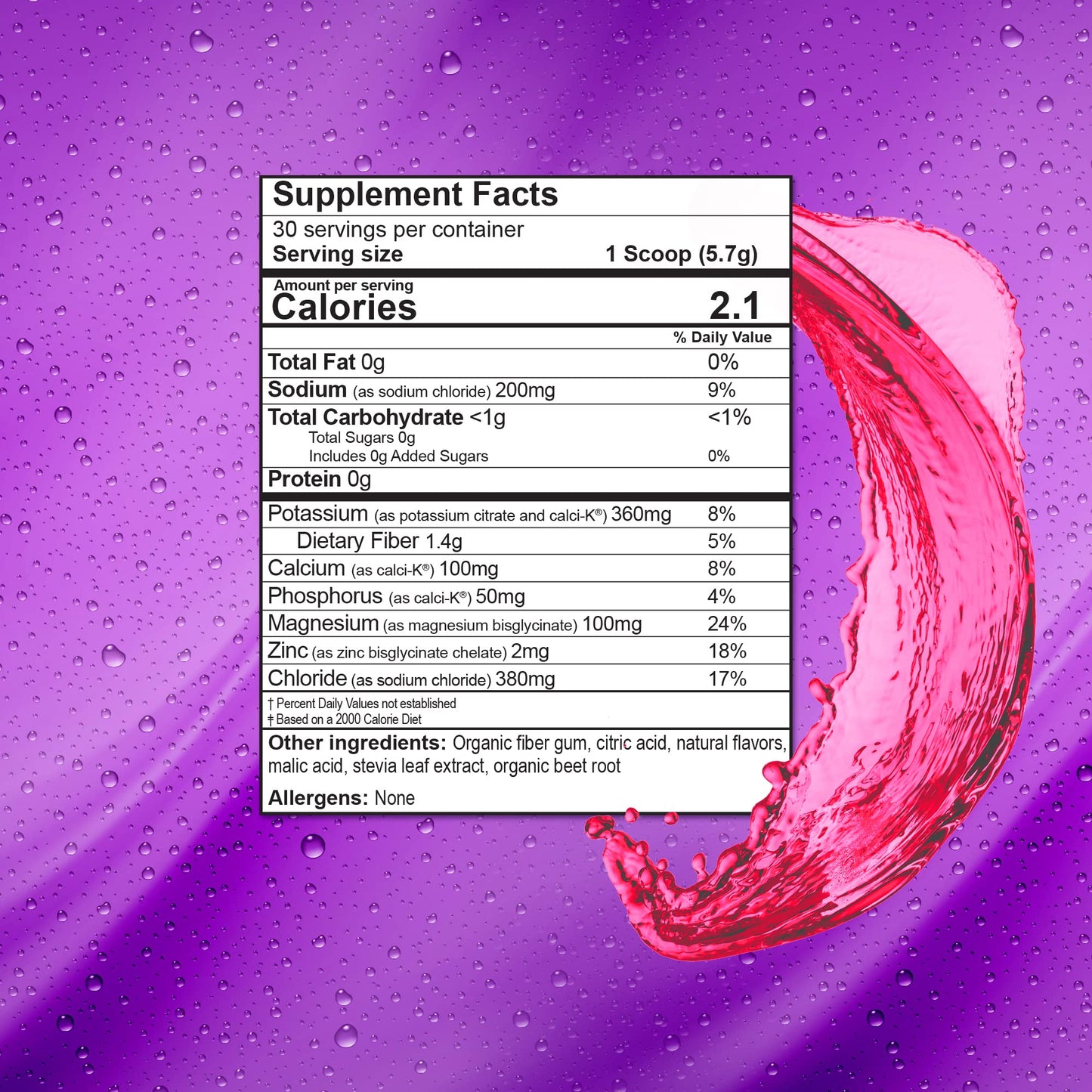 Wellgenix Hydrate48 - Electrolyte Powder with No Sugar (30 Servings) - Keto Electrolytes Powder - Hydration Powder - Raspberry Lemonade Flavor
