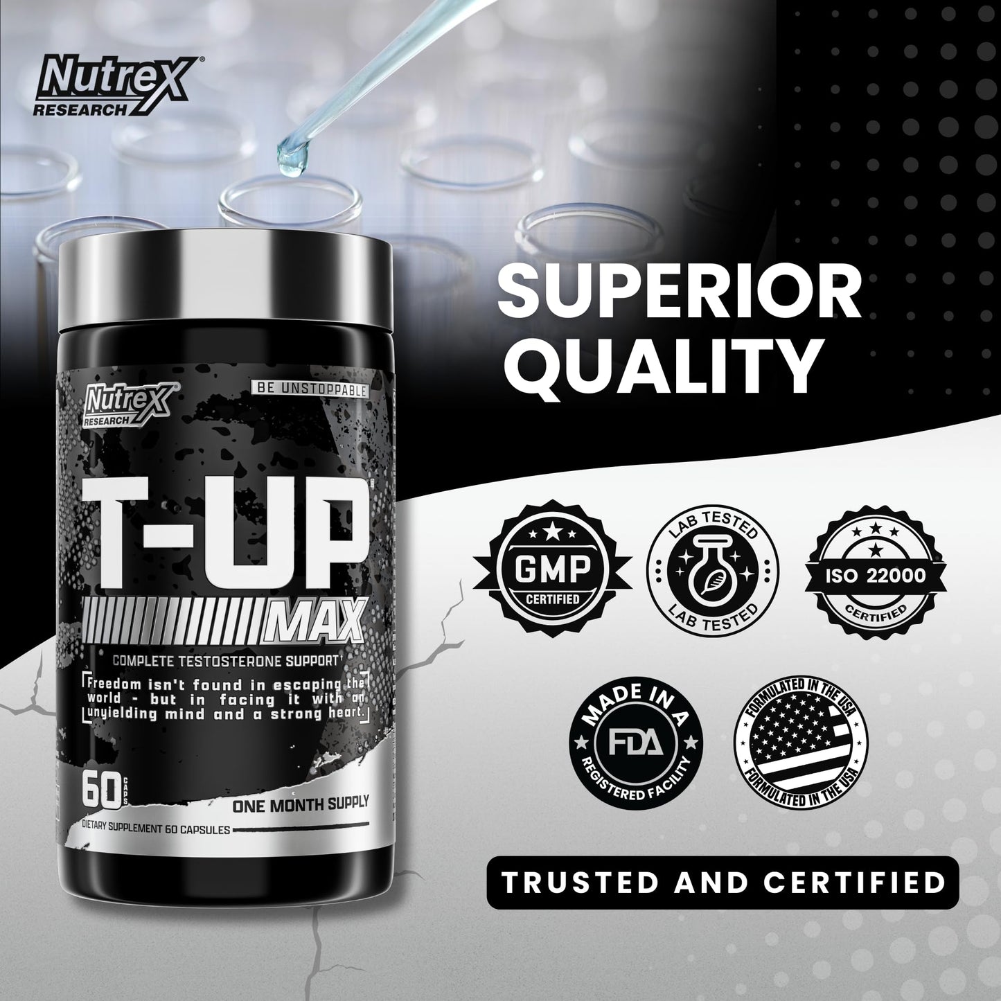 Nutrex Research T-UP - Advanced Performance & Recovery Support - 60 Capsules