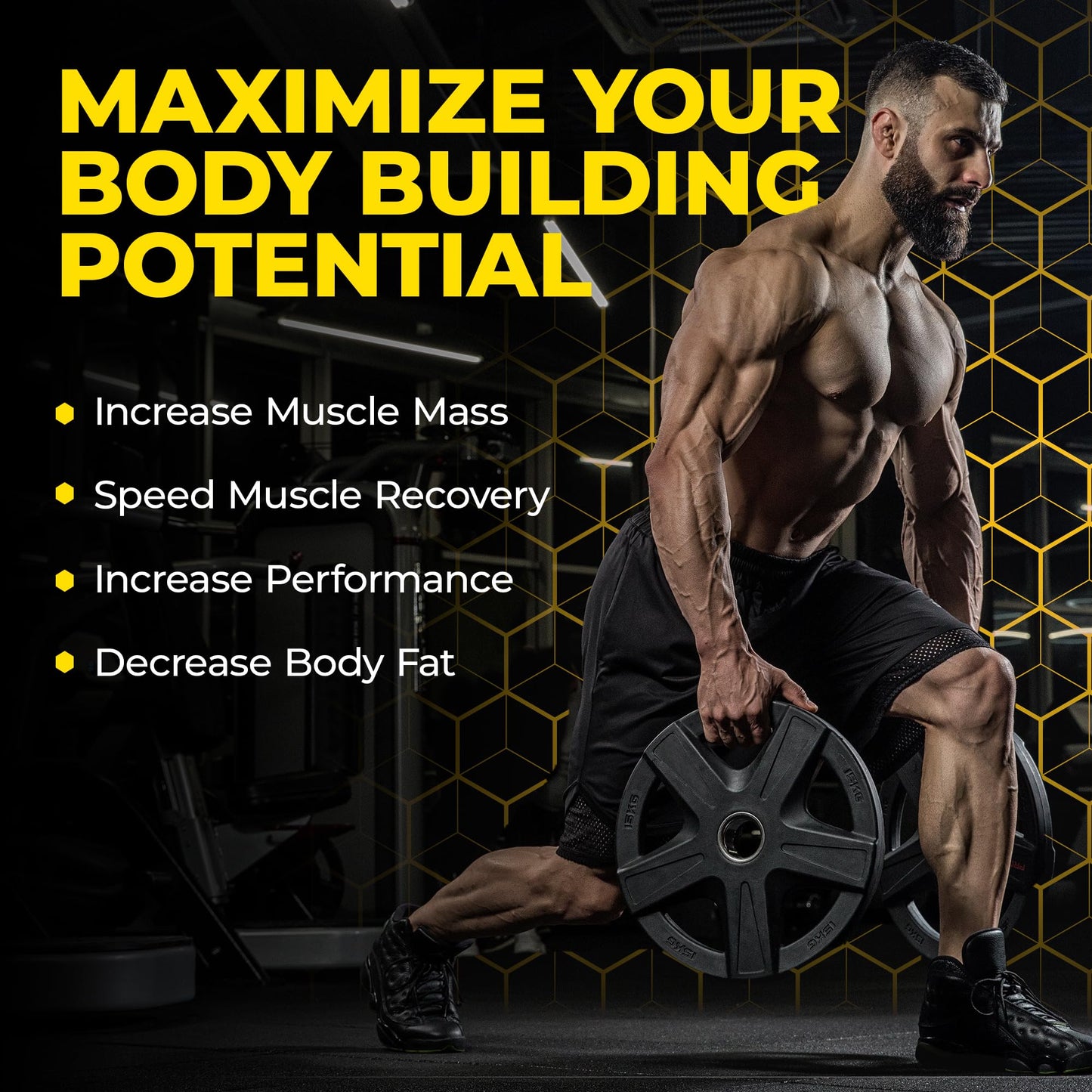 Avry Labs L-CREATINE Supplement: Creatine Monohydrate w/Leucine Amino Acid and HMB - Supports Muscle Mass, Strength, Recovery & Performance + Reduce Fat - Vegan, 11oz (330g) Powder