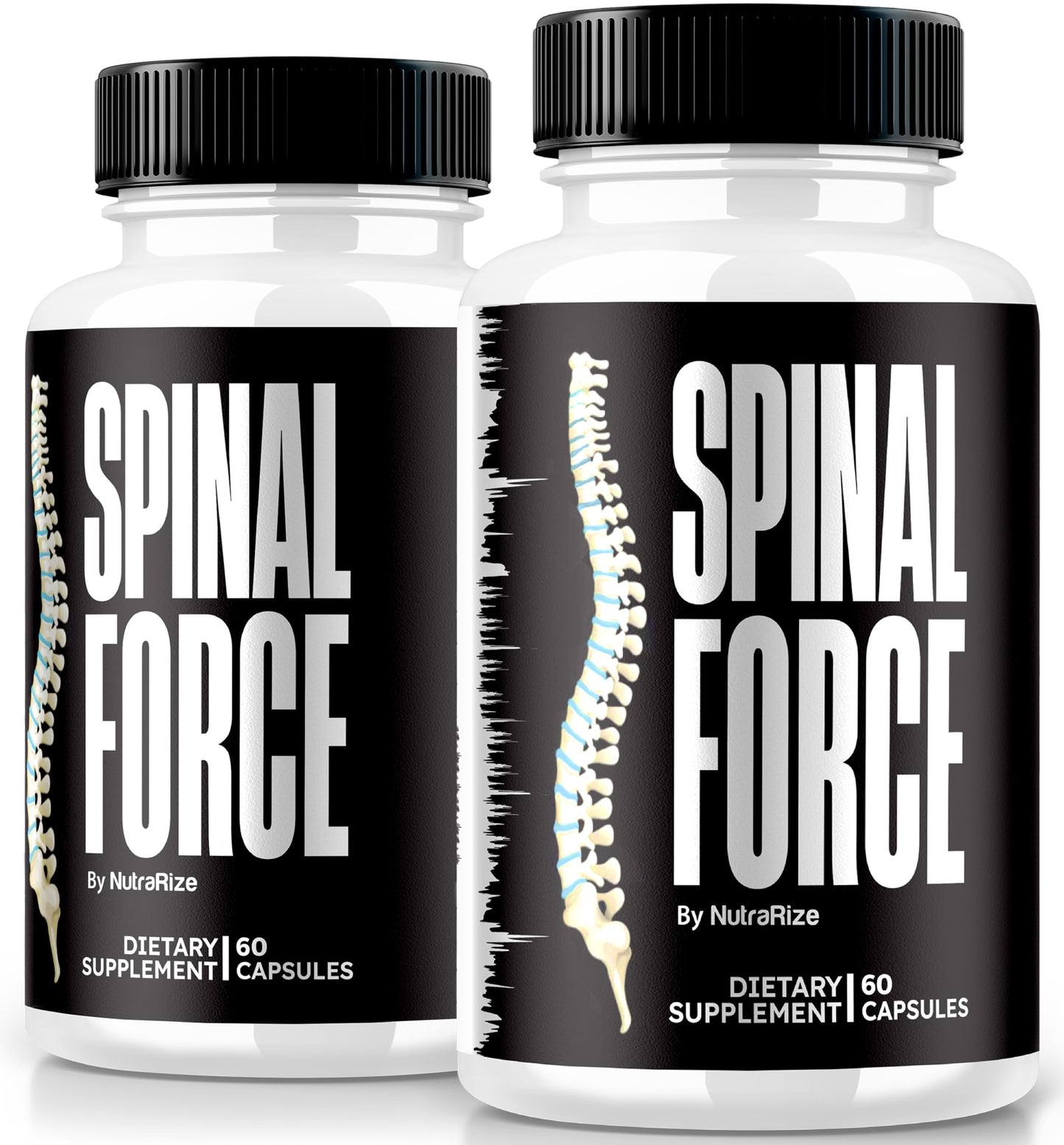 NutraRize (2 Pack) Spinal Force Capsules, SpinalForce Back & Joint Supplement, All-Natural Formula to Suppport Flexibility and Overall Healthy Joints, Official Spinal Force Reviews (120 Capsules)