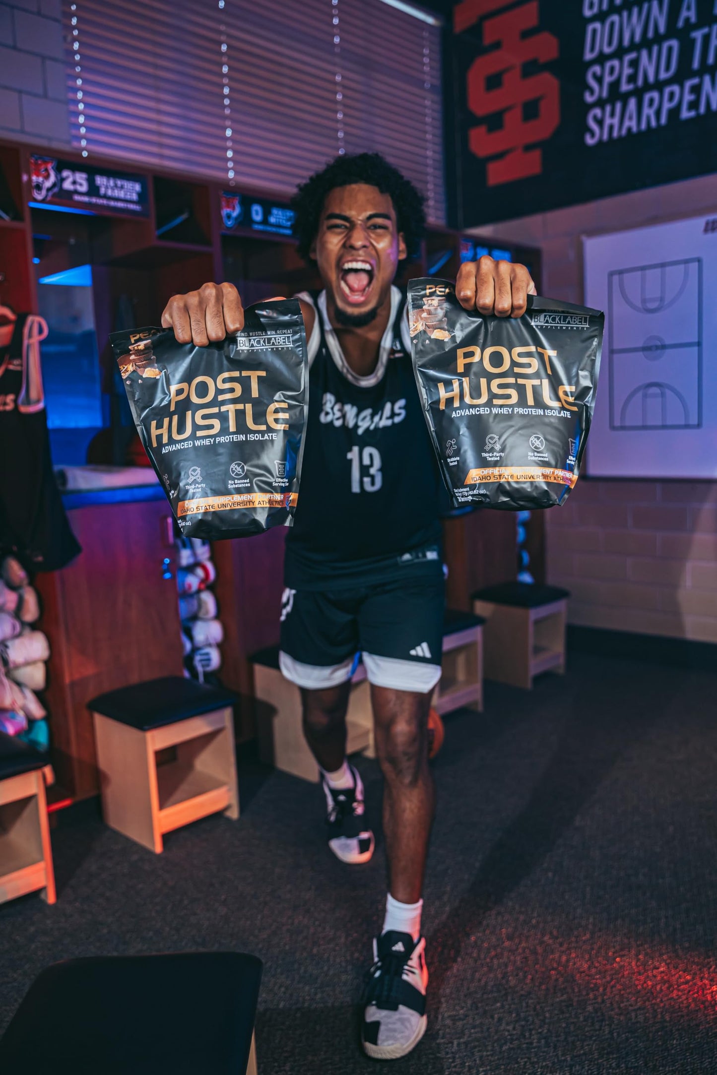 BLACKLABEL Supplements - Post Hustle - Post-Workout Protein Supplement - for Muscle Rebuilding & Recovery - Advanced Whey Protein Isolate & Enzymes - 30 Servings - Peanut Butter Cup