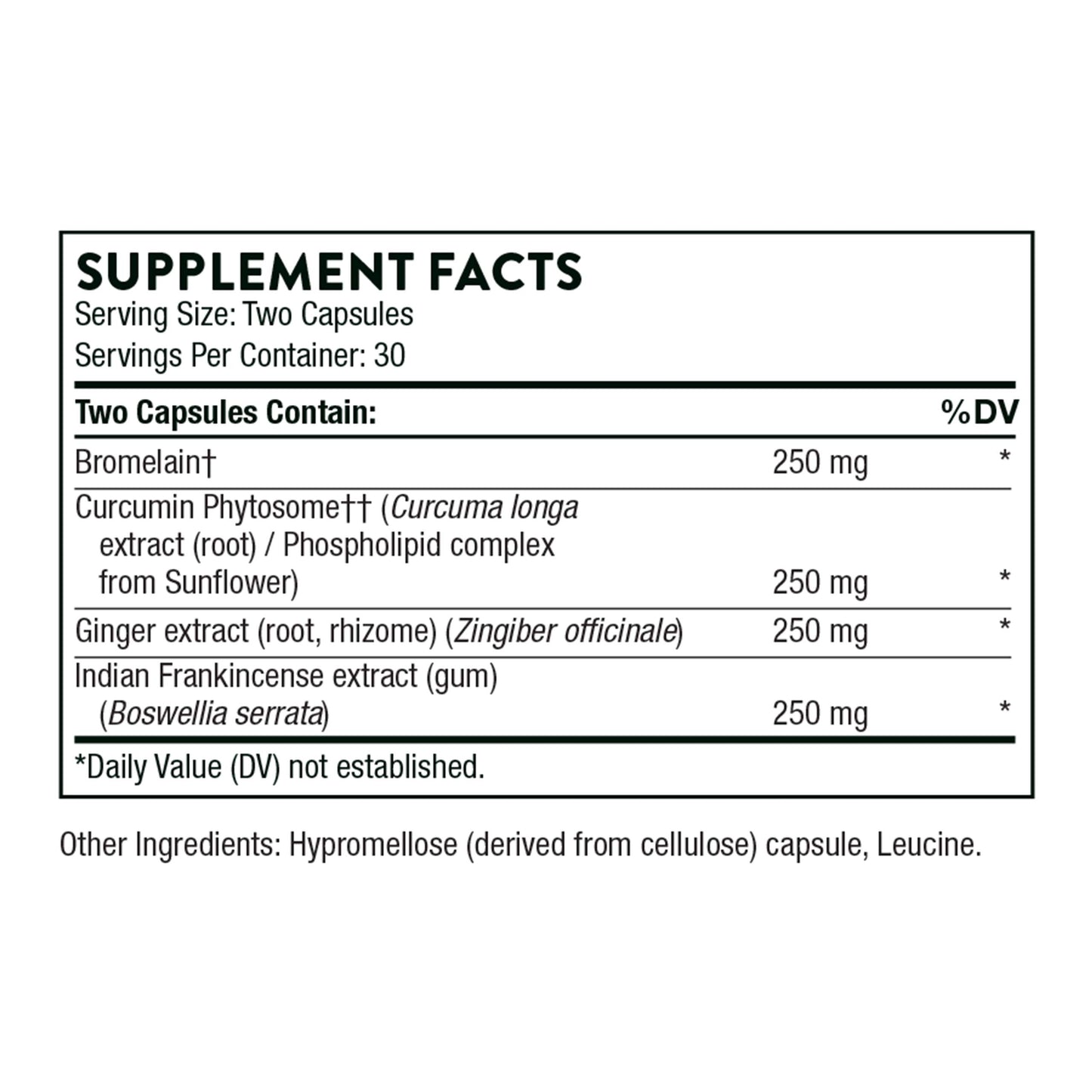 THORNE Phytoprofen - Botanical Blend of Ginger, Boswellia, and Curcumin - Supports Healthy Cytokine Balance and Healing After Injury or Surgery* - Gluten-Free, Soy-Free, Dairy-Free - 60 Capsules