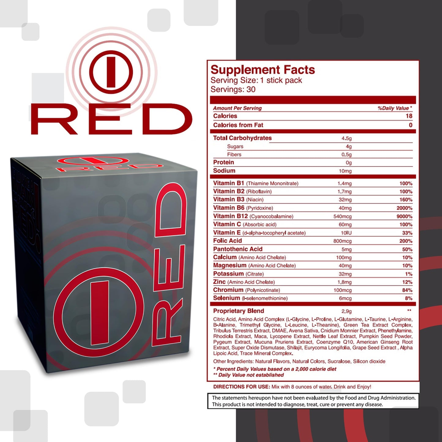 bhip Red for Men (Fit) - Tailored Supplement for Hormonal Health, Supports Energy, Heart Health, Vitality, & Virility - 30 Servings