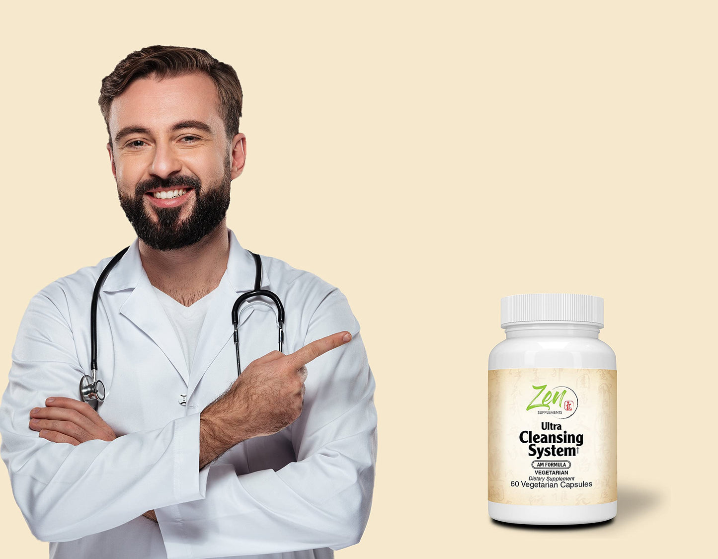 Zen Supplements Ultra Cleansing System Detox Kit - 100% Natural Herbal Blends - Maximum Full Body Detox to Support Liver & Colon - for Overall Health & Wellness - AM/PM 30 Day Systems Detox Cleanse