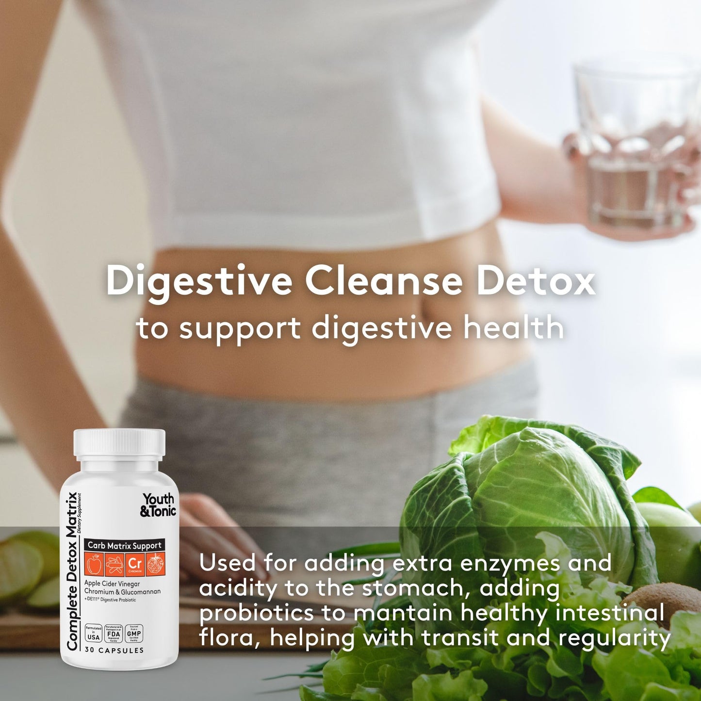 CandEase & Complete Detox Pills | Body Alkalise Restoring Normal Acidity Level | Digestive Balance & Gut Health Support | Cleanse Complex wIith More Probiotics Caprylic Acid Oregano Enzymes ACV