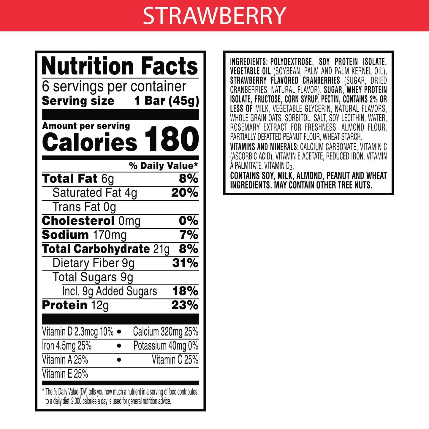 Special K Protein Meal Bars 12g of Protein Good Source of Fiber Strawberry 6 Boxes 36 Bars
