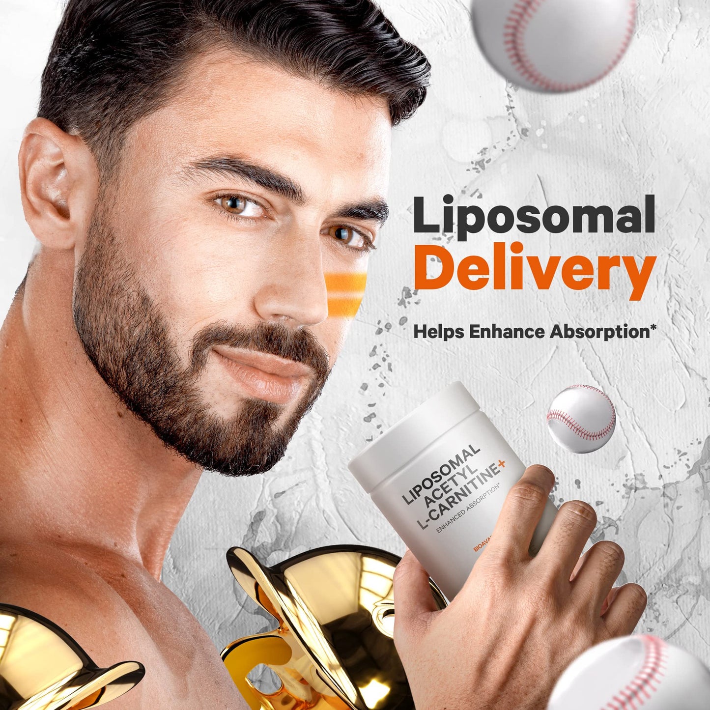 Codeage Liposomal Acetyl-L-Carnitine+ Supplement - 500 mg Acetyl-L-Carnitine per Serving - 3-Month Supply, Liposomal Delivery - Alcar Supplement - L-Carnitine - Non-GMO, Gluten-Free, 90 Capsules