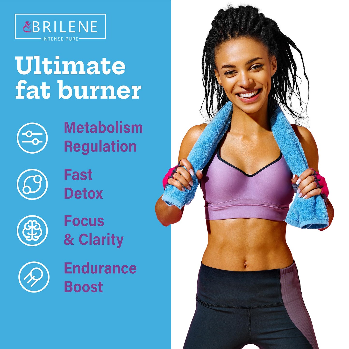 BRILENE Weight Loss Pills for Women - Made in USA - Natural Appetite Suppressant & Metabolism Booster - Fat Burners with L-Carnitine to Lose Weight Fast - 60 Capsules