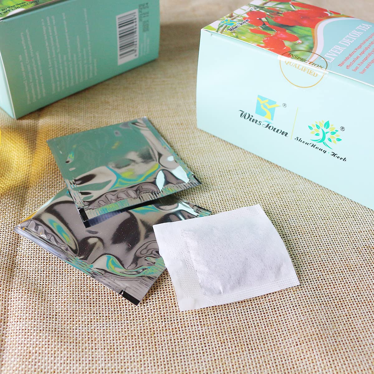 Wins Town Liver Detox Tea, Liver Cleanse Tea, for Fatty Liver and Alcoholic Liver, 20 Tea Bags