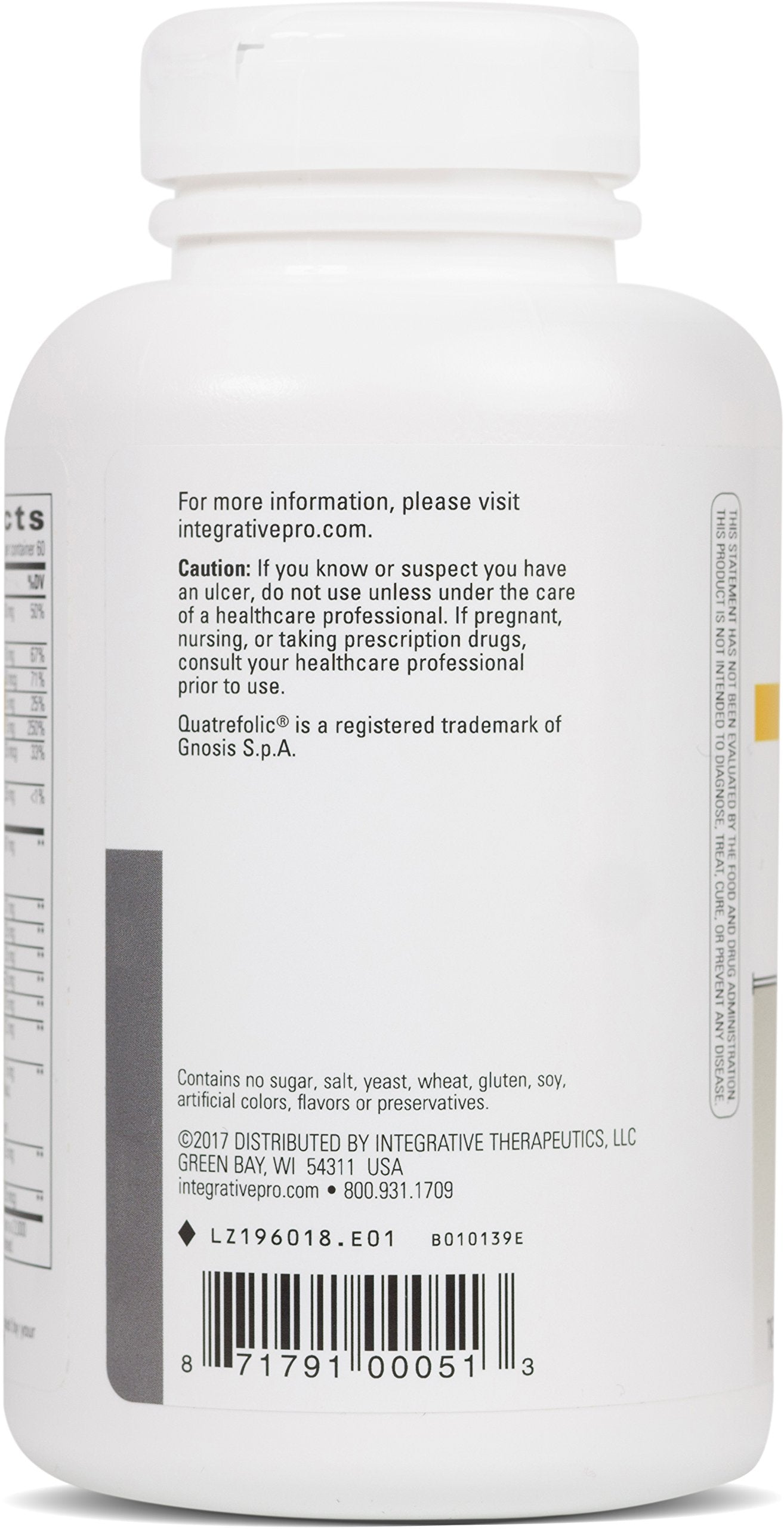 Integrative Therapeutics NutriVitamin Enzyme Complex - Mineral Supplement - Multivitamin & Mineral Supplements with Vitamins C, E & Microbial Digestive Enzymes - Iron & Dairy Free - 180 Capsules