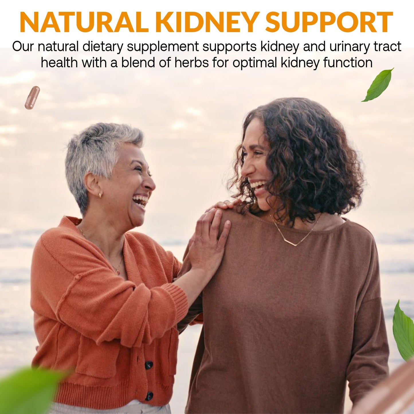 Nutradora Kidney Support Supplements for Women and Men - Natural Kidney Cleanse Detox Formula with Cranberry Extract Helps Support Kidney & Urinary Tract, Formulated in USA, 2 Month Supply, Pack of 1