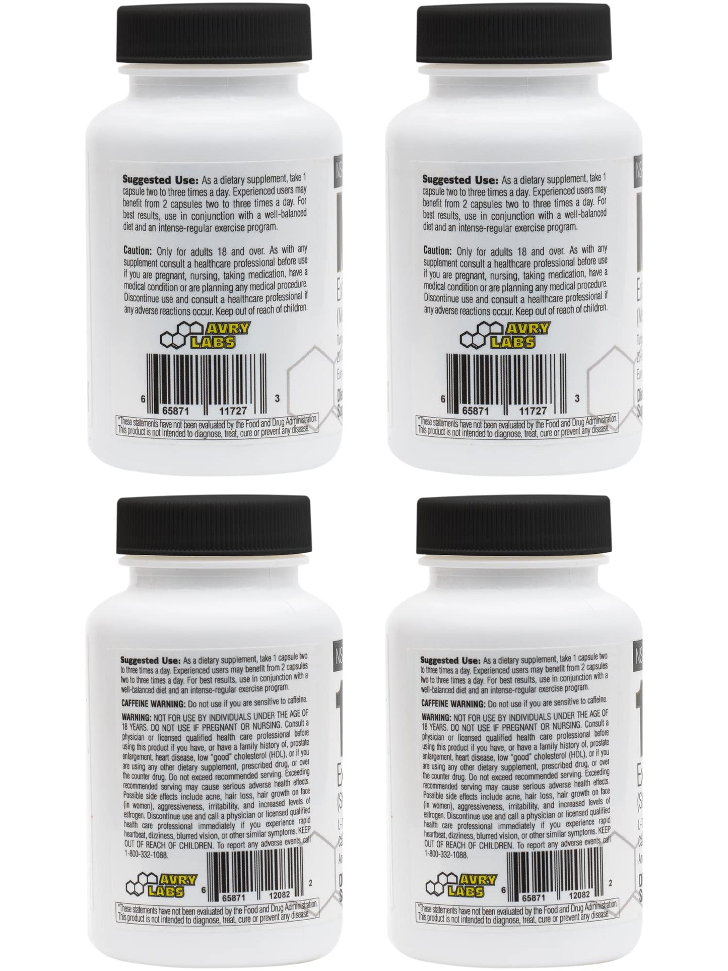 Avry Labs Mass Stack Anabolic Supplement Bundle, M1-BOL and 17-BOL Support Hardening, Cutting, Vascularity, Muscle Growth, Strength, and Mass, 2 Month Supply