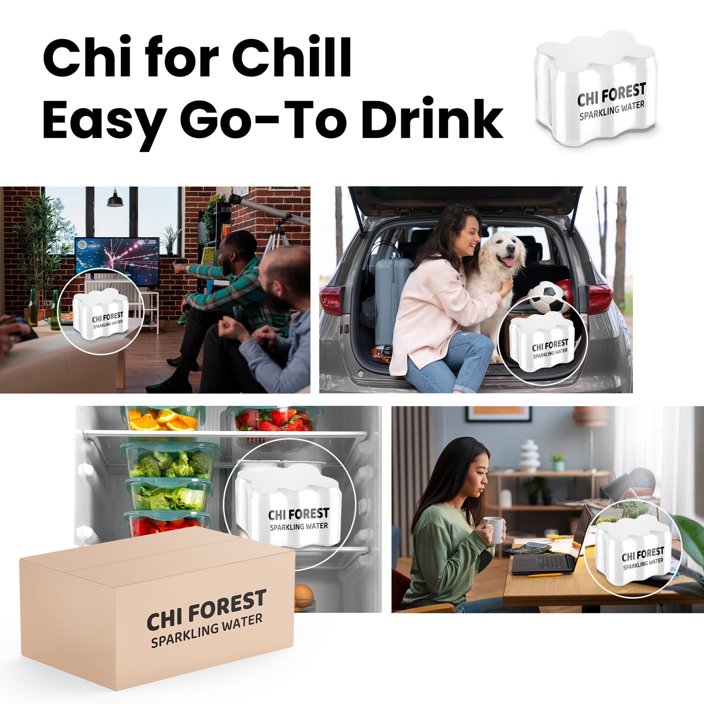 CHI FOREST White Peach Sparkling Water 1115 oz 24 0 Sugar 0 Calories
