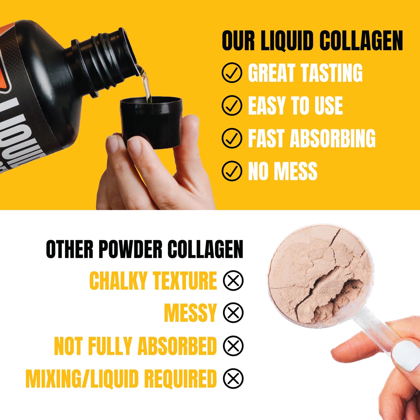 PROSUPPS Amino23 Liquid Collagen Shots, 23g Collagen Protein Promotes Exercise Recovery, Healthy Skin, Hair, Nails & Join Support - Convenient On The Go Bottle, Citrus Punch