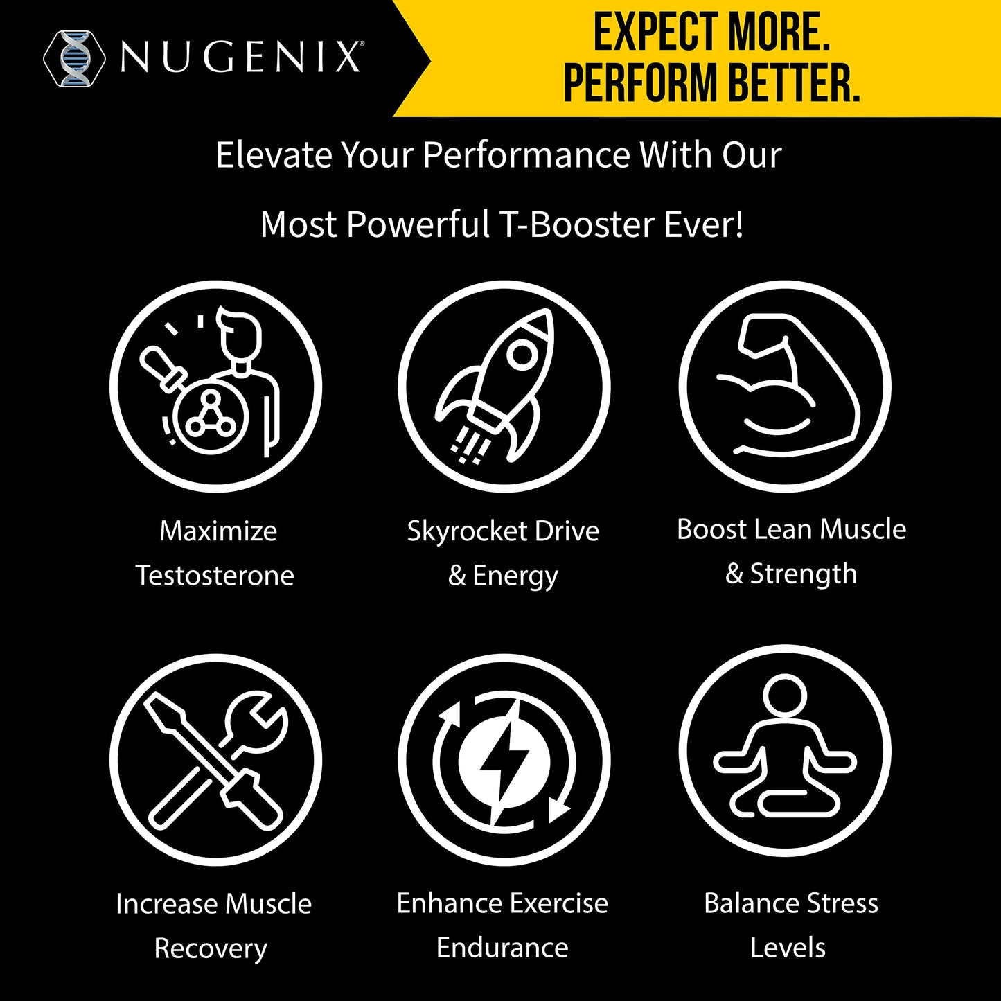 Nugenix Total-T Maxx - Maximum Total Testosterone Booster for Men, 120 Count