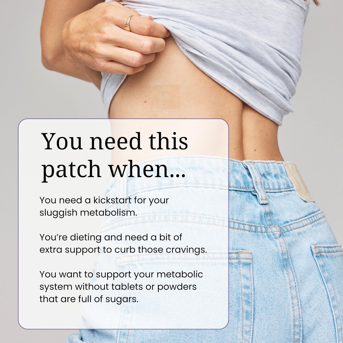 The Patch Remedy Metabolise Patches | 30 Topical Patches | Waterproof | Ingredients Including 5HTP, Guarana Extract, L- carnitine and Lecithin | Lasts 12-24 Hours