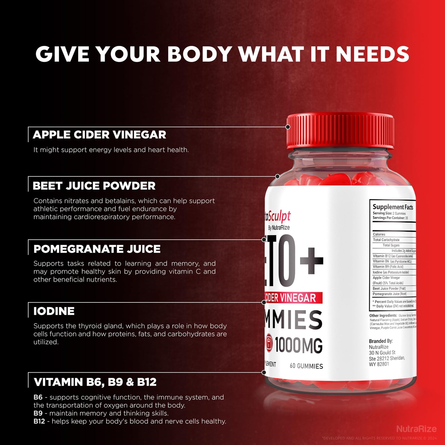 (2 Pack) Keto Sculpt Gummies, KetoSculpt Keto ACV Gummies Advanced Weight Loss, All Natural Apple Cider Vinegar Plus, Official Keto Sculpt ACV Gummy, Sculpt Keto+ACV Reviews (120 Gummies)