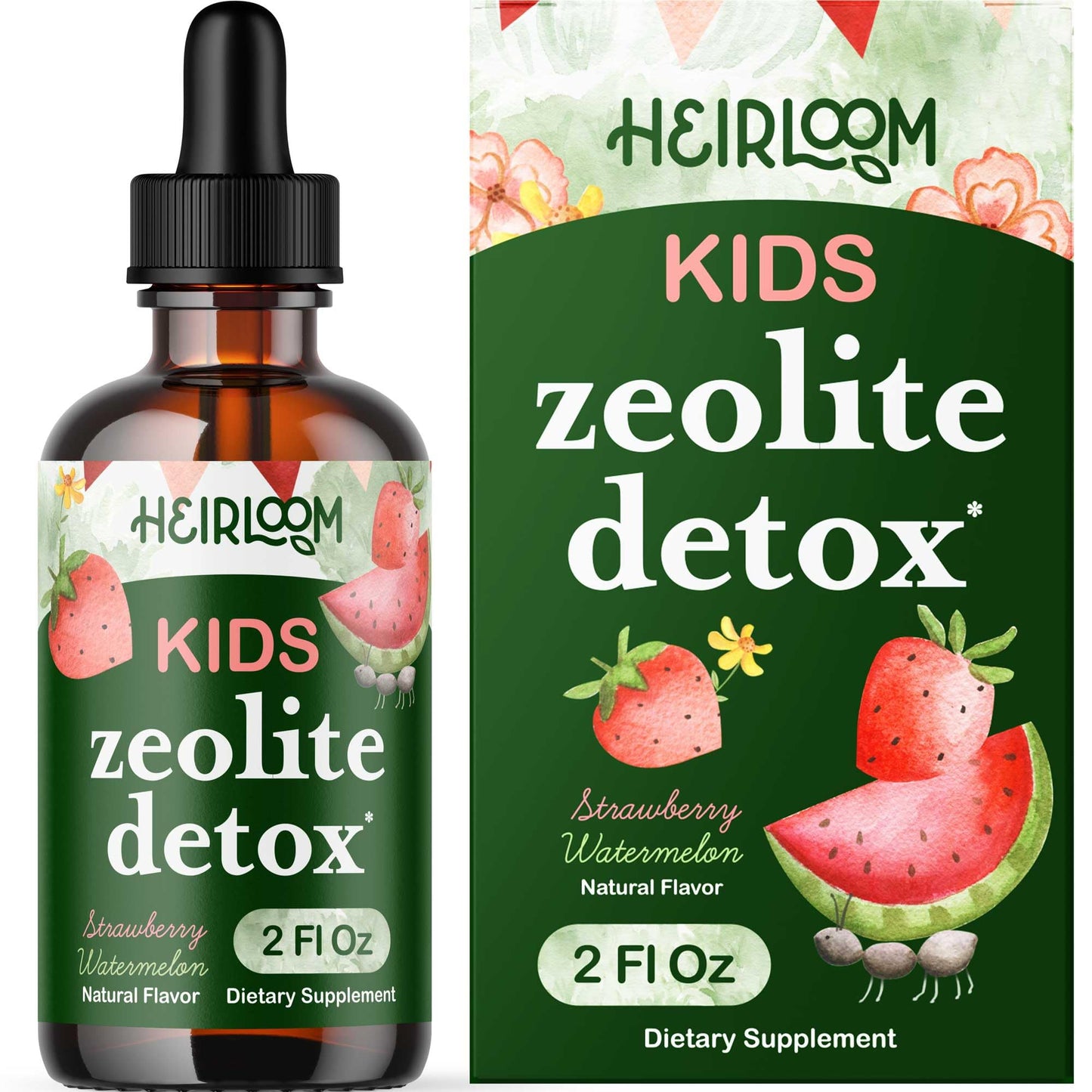 Zeolite for Kids | Zeolite Clinoptilolite | Methyl Vitamin B12, C and D3 for added Energy, Immune, and Clarity | 2 oz drops (60 Servings) | Digestive Support | No Preservatives, Vegan, Non-GMO