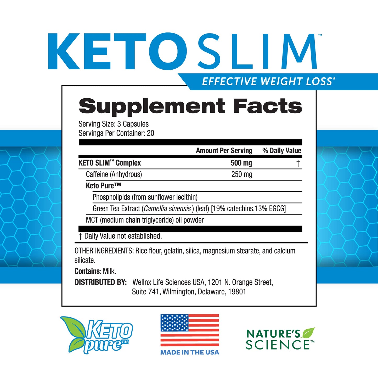 Nature's Science Keto Slim, 60ct