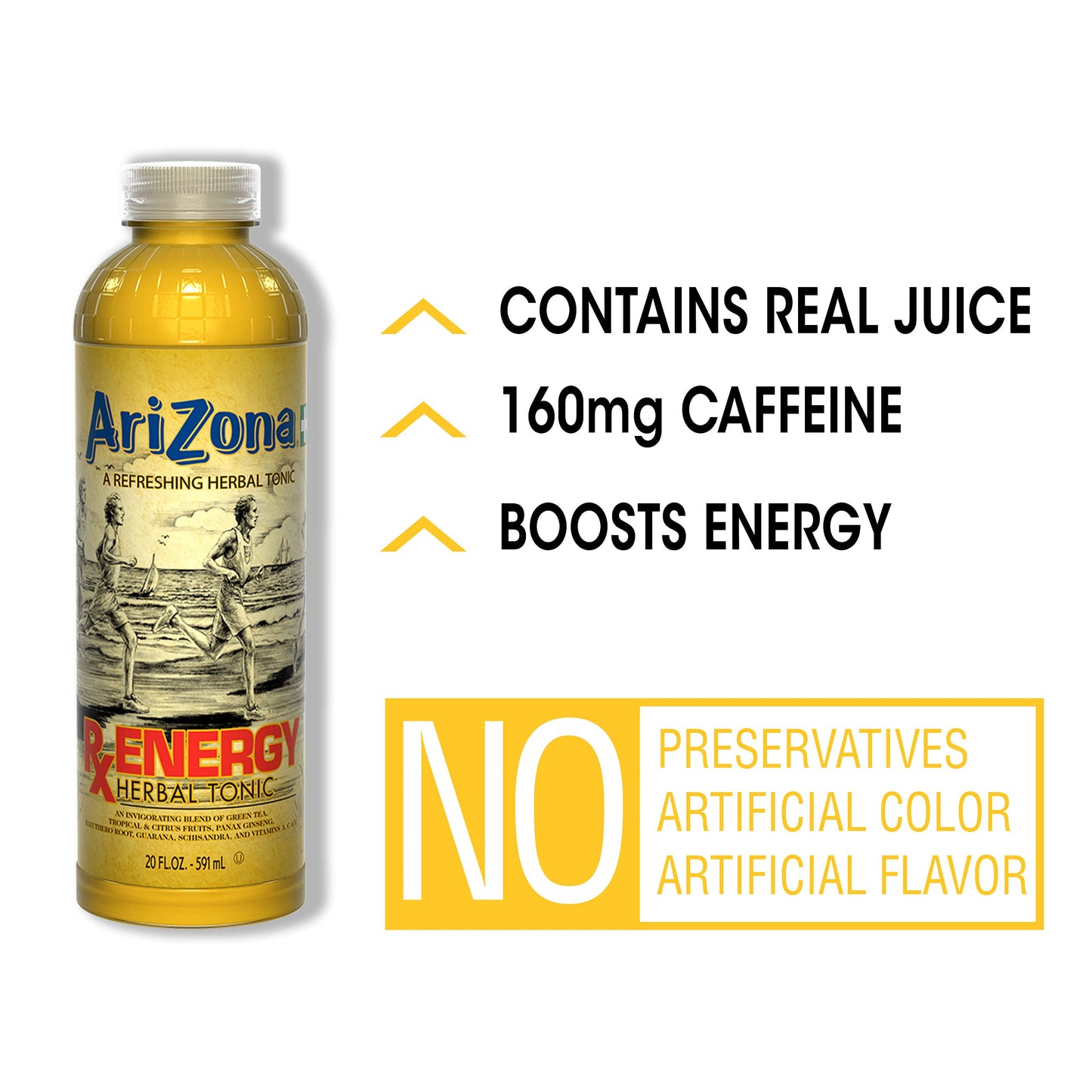AriZona Rx Energy 20 Fl Oz Pack of 24