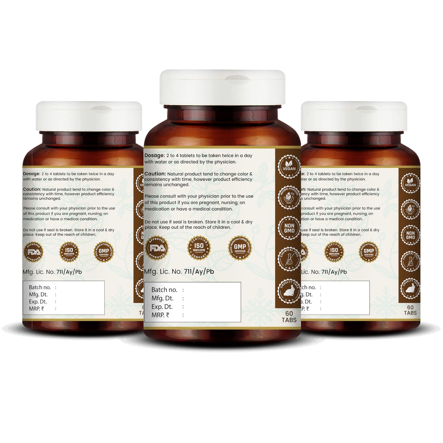 VEDIKROOTS Punarnavadi Guggulu - Supports Kidney and Liver Health | Promotes Fluid Balance and General Wellness | Ayurvedic Herbal Supplement | 180 Tablets