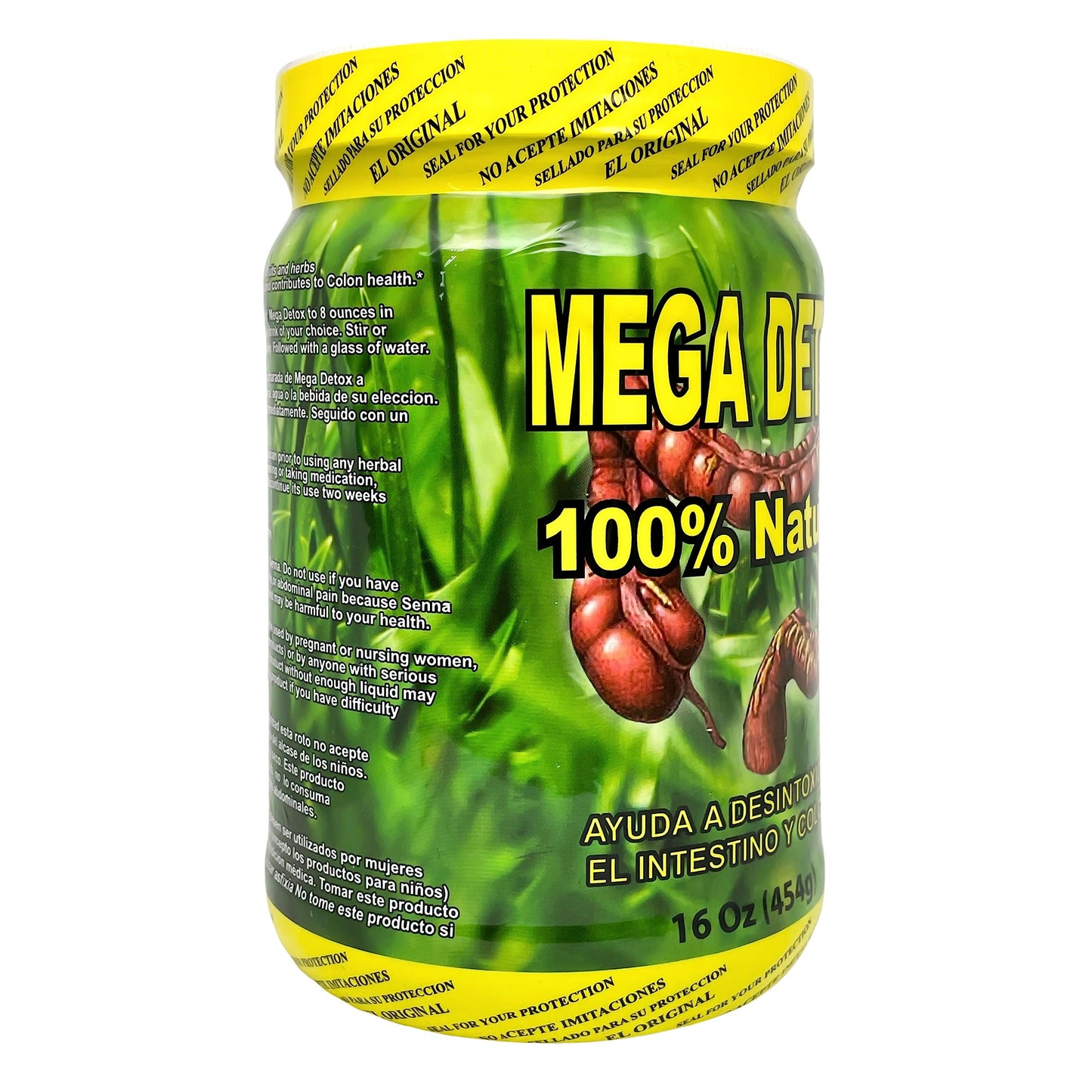 Productos El Colibri Mega Detox Ayuda a Desintoxicar Powder 16oz