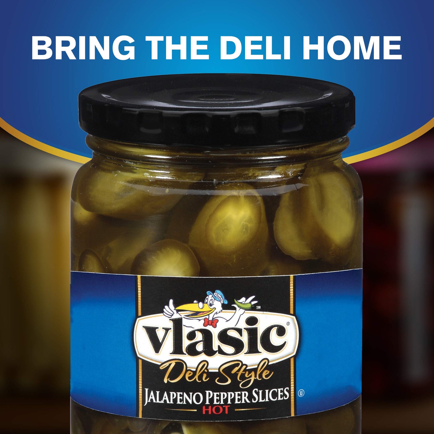 Vlasic Deli Style Hot Jalapeno Pepper Slices Keto Friendly 12 FL OZ