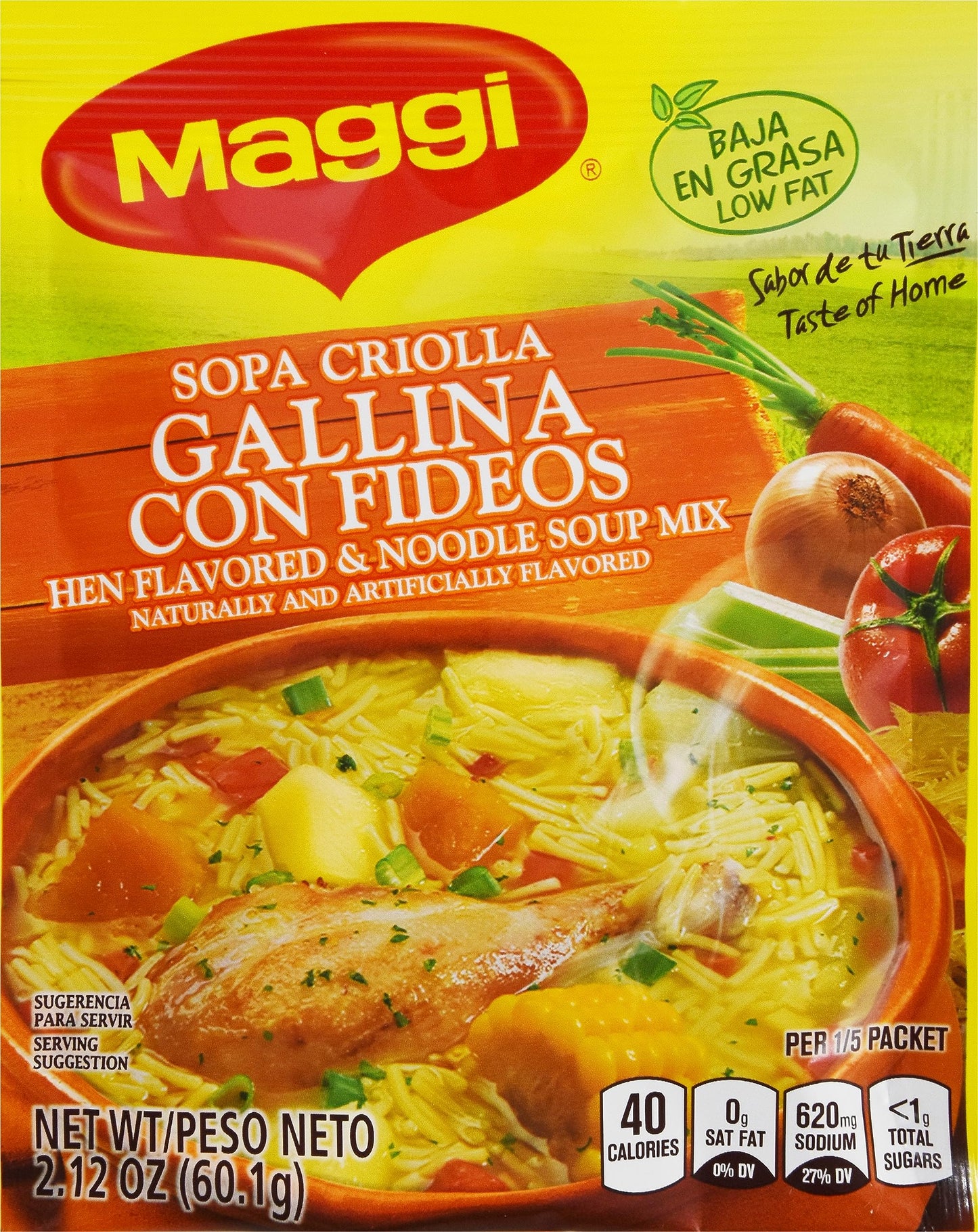 MAGGI Hen Flavored Noodle Soup Mix 212 oz Packet