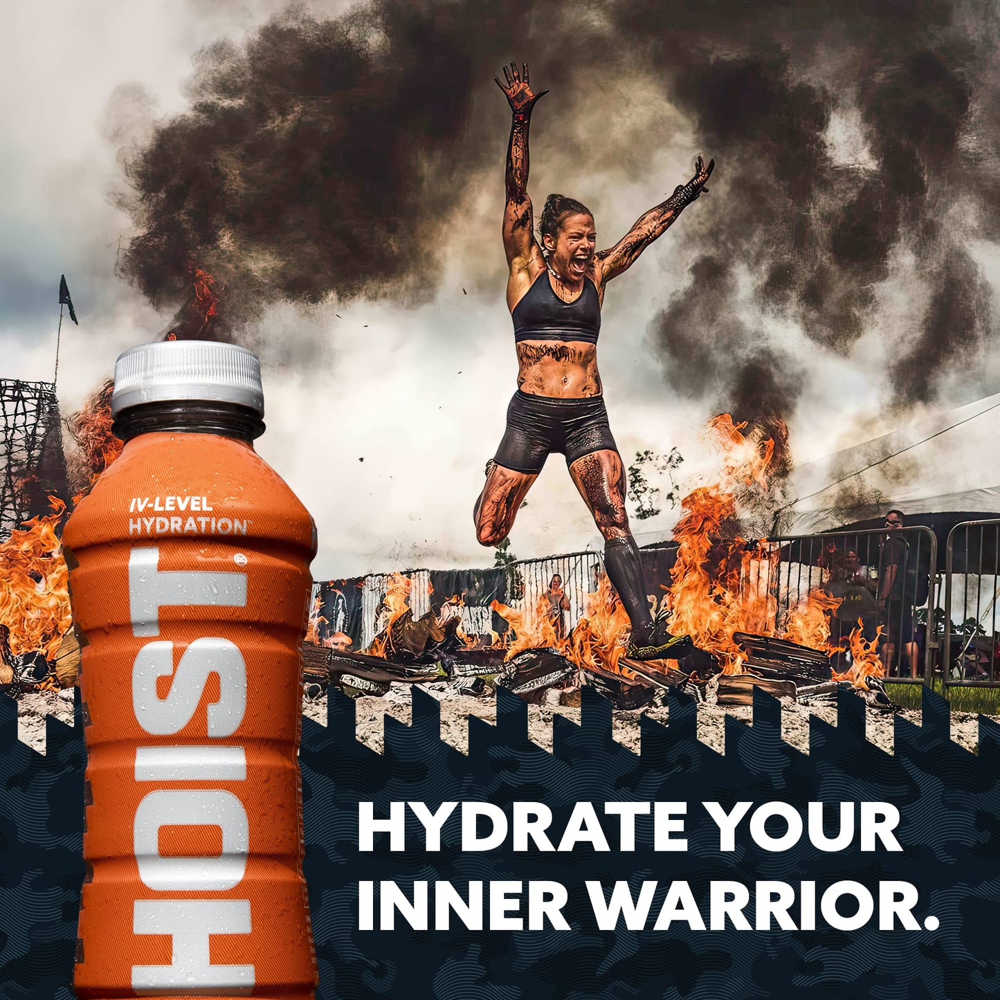 HOIST Premium Military Hydration Electrolyte Drink Powerful IVLevel Hydration Clinically Proven Performance Drink Peach Mango 16 Fl Oz Pack of 12