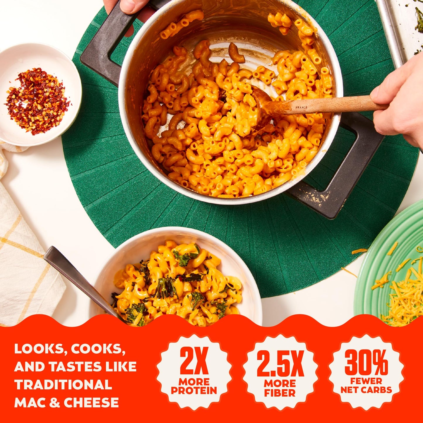 Banza Elbows Classic Cheddar Mac and Cheese High Protein Gluten Free and Lower Carb Protein Mac and Cheese 55oz