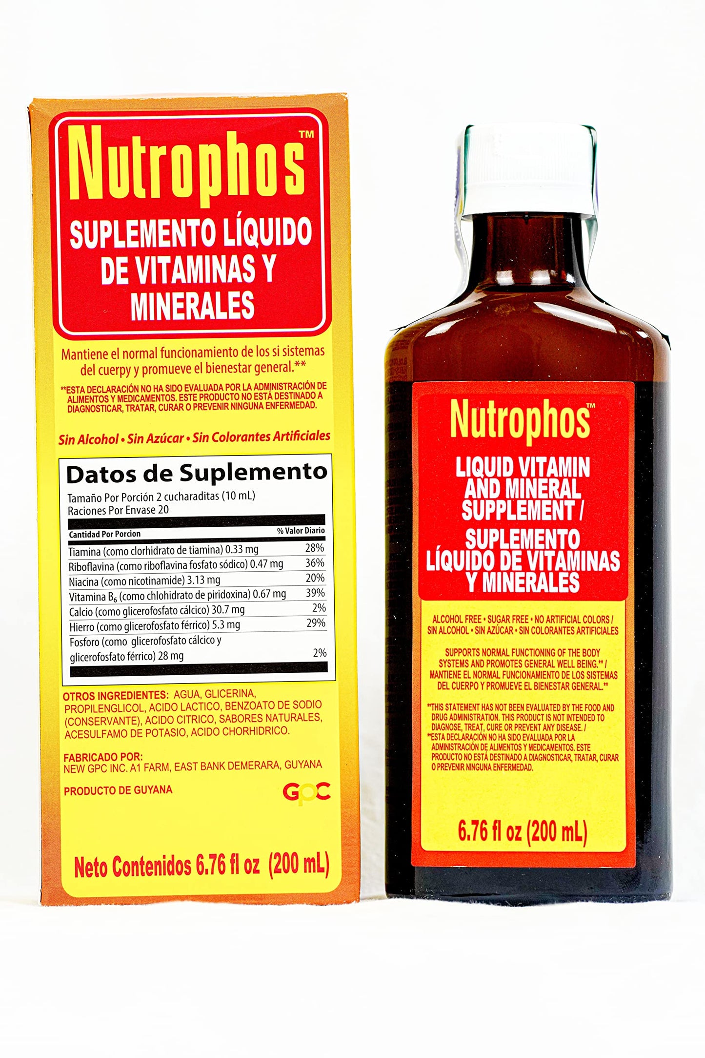 Nutrophos Liquid Dietary Supplement 200ml By GPC