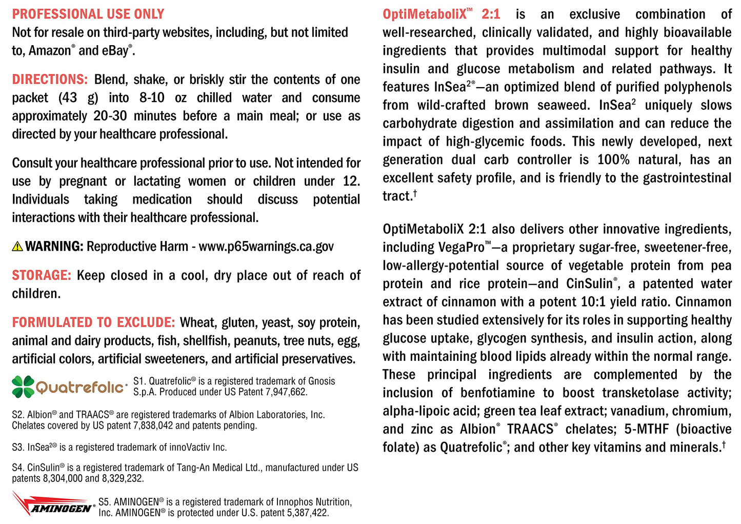 XYMOGEN OptiMetaboliX - Metabolism Supplement with B12 Vitamins and Folate - Cinnamon Supplements + Vitamin B9 - Vegan & Gluten Free - Vanilla Delight (10 Servings)