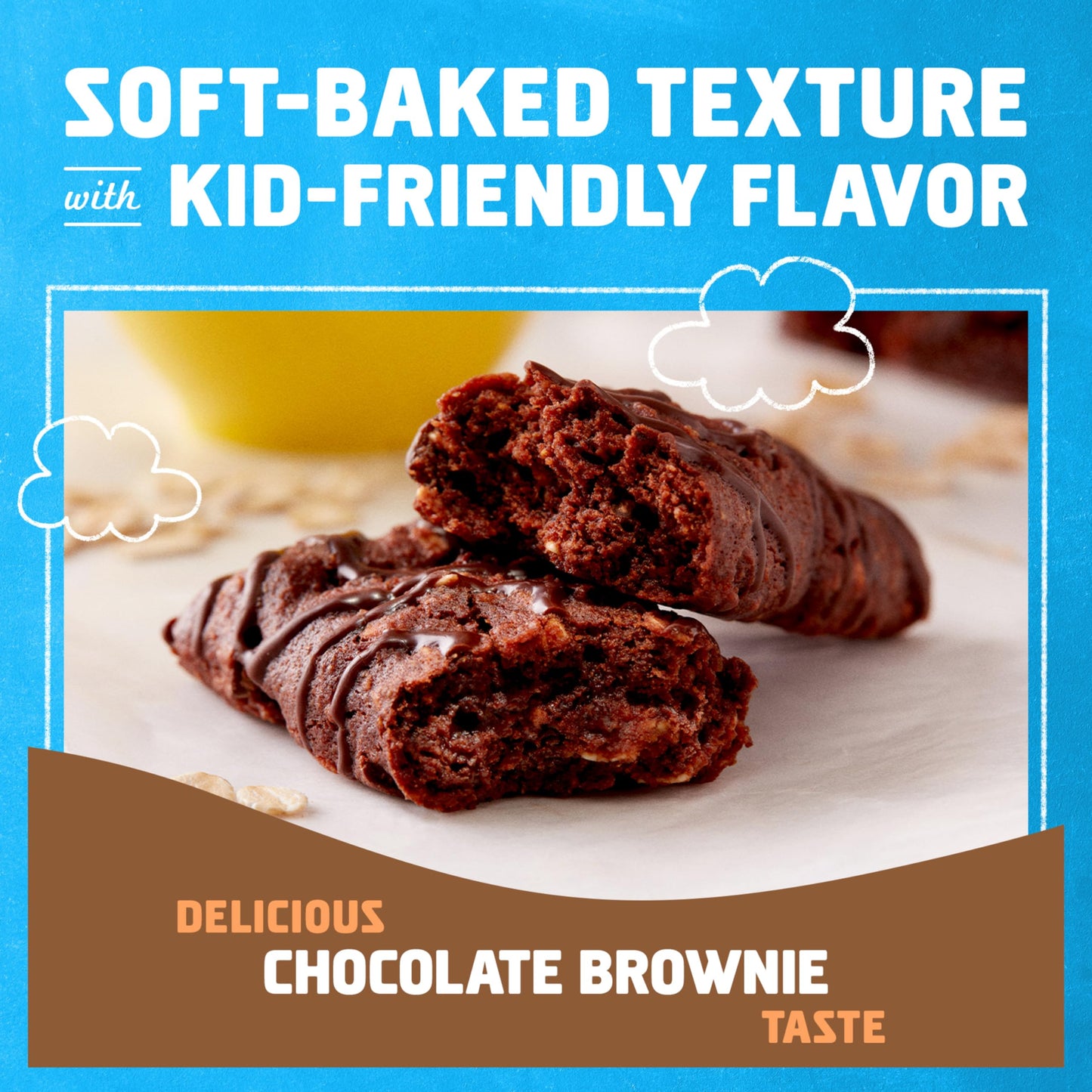 CLIF Kid Zbar Chocolate Brownie Soft Baked Whole Grain Snack Bars USDA Organic NonGMO PlantBased 127 oz 18 Pack