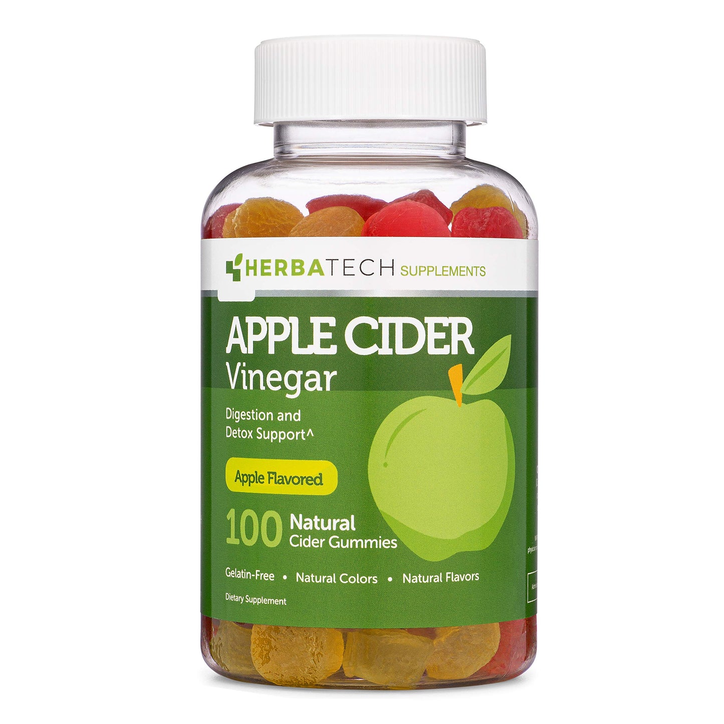 Apple Cider Vinegar Gummies (Keto Friendly) with Mother (100 Gummies, Extra Large Bottle) for Digestion and Detox, Enhanced with Ginger Dry Extract (Chewable, Made in The USA, Gluten Free)