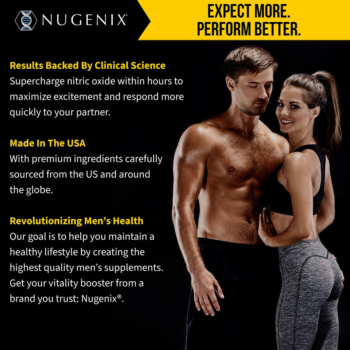 Nugenix Perform, Nitric Oxide and Vitality Booster for Men - 30ct