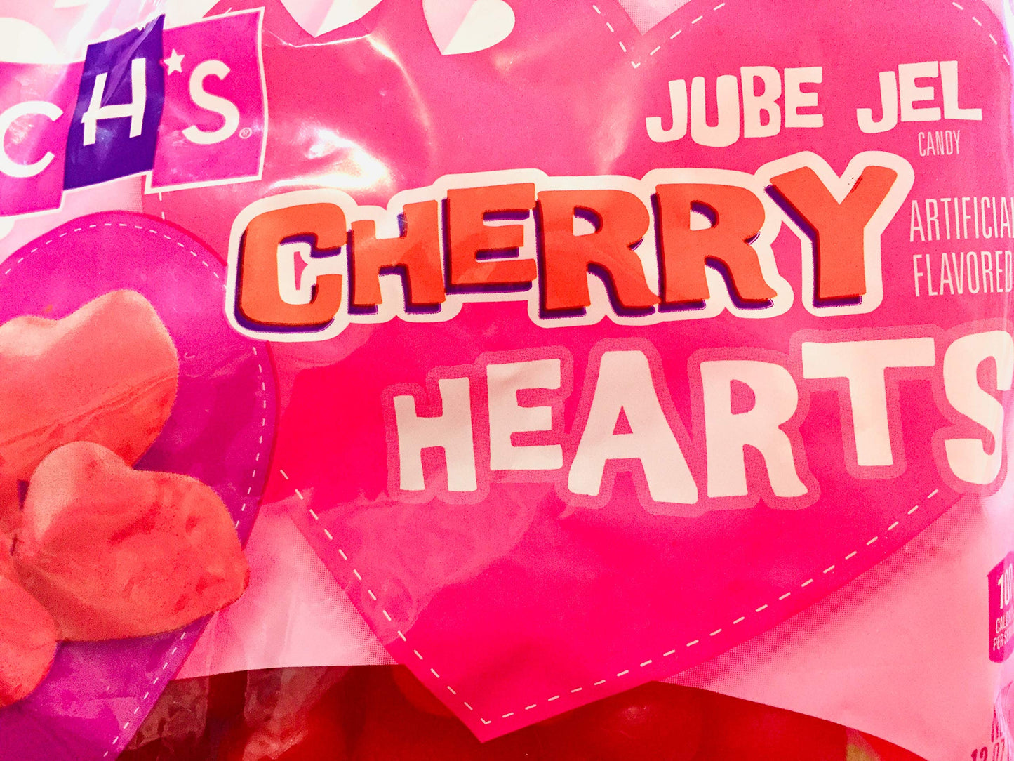 Brachs Cherry Flavored Jube Jel Hearts 4 Bags 12 oz Each 48 oz Total Valentines Day Candy