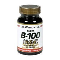 Windmill Vitamin B-100 Complex Tablets Size: 60