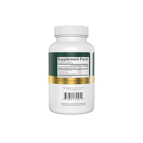 Colopril Colon Cleanse Dietary Supplement - Supports Cleansing of Bowels & Digestive Tract - Eases Constipation - Ginger Root, Lactobacillus, Psyllium & Magnesium Oxide - 90 Capsules (Pack of 1)